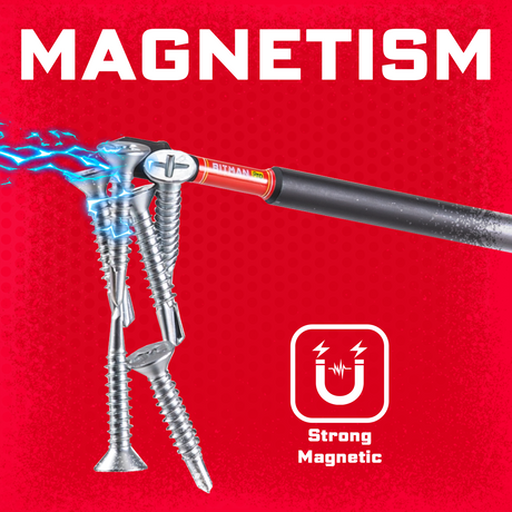 10-piece 6-inch PH2 impact power bit set made from heat-treated S2 alloy steel with magnetic CNC-machined tips, extended torsion zones and a storage case for impact drivers, drills, woodworking and repair tasks.