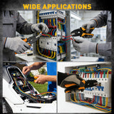 ELEAD Ratcheting Wire Crimping Tool Kit with Interchangeable Jaws, 200PCS Terminal Connectors Set for Electrical Wiring