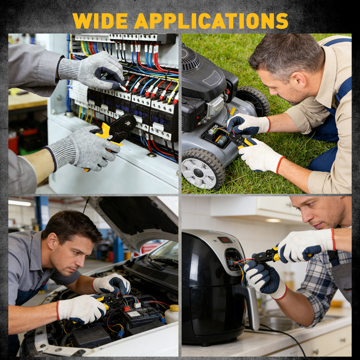 ELEAD ferrule crimping tool kit with 2149 wire ferrules assortment and electrical terminal kit for wiring and control panels