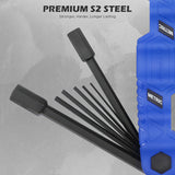 SEDY 12PCS Folding Metric Hex Key Set with S2 Steel Construction, Ergonomic Handle and 270° Rotation for Bike, Auto and DIY Repair