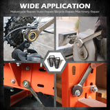 SEDY 24-piece metric and SAE ratcheting combination wrench set with CR-V steel and magnetic storage racks