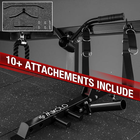half rack functional trainer with cable pulley system 1:1 ratio home gym equipment power rack with attachments