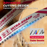 12 inch reciprocating saw blades wood pruning 6 TPI bi metal curved edge sawzall blades for wood cutting 5 pack