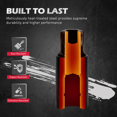 16PCS tamper proof Torx bit socket set with magnetic rail and CR-V S2 steel sockets for automotive and mechanical repair in Australia