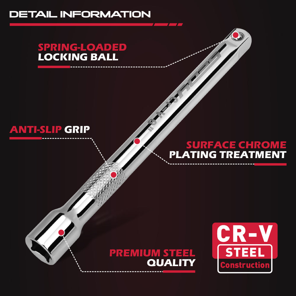 SEDY 3/8-inch socket extension bar set with universal joint for automotive and mechanical repair.