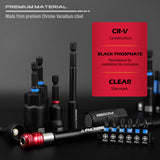 SEDY 80-piece magnetic nut driver bit set with SAE and metric sizes in storage case