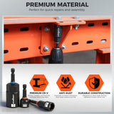 79-piece magnetic nut driver set with metric and SAE sockets, S2 screwdriver bits, CR-V steel sockets, bit extension and portable case