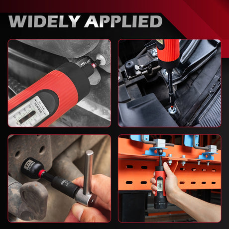 64-piece torque screwdriver set with 10-70 in-lb adjustable torque driver, 1/4 inch S2 bits, magnetic nut drivers, ratchet wrench and storage case for automotive, electronics and repair work