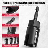 SEDY 5 piece metric power wing nut driver set with magnetic organizer rail 1/4 inch hex shank CR-V steel 10-18mm