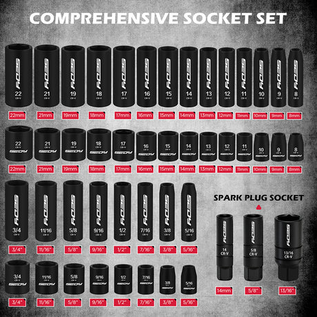 SEDY 132-piece mechanics tool set with sockets, wrenches and portable 2-drawer toolbox