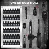 SEDY 132-piece mechanics tool set with sockets, wrenches and portable 2-drawer toolbox