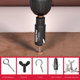 SEDY 41-piece 1/4-inch drive magnetic nut driver set with metric and SAE bits, strong magnetic tips, ratchet handle, and universal socket for versatile repair use.