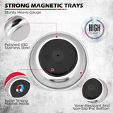 SEDY telescoping magnetic pickup tool with 50 lbs lifting capacity and two 4-inch stainless steel magnetic trays for tool and parts storage