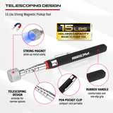 magnetic parts tray set with pickup tools stainless steel trays telescoping and flexible magnetic pickup tool kit for mechanics