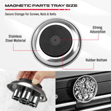 magnetic parts tray set with pickup tools stainless steel trays telescoping and flexible magnetic pickup tool kit for mechanics
