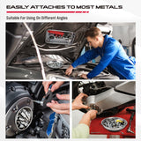 magnetic parts tray set with pickup tools stainless steel trays telescoping and flexible magnetic pickup tool kit for mechanics