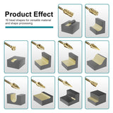 HORUSDY 10PCS 1/4 Inch Shank Double Cut Tungsten Carbide Burr Set with Storage Case for Metal, Wood, Plastic, Aluminum and Concrete