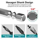 HORUSDY 10PCS 1/4 Inch Shank Double Cut Tungsten Carbide Burr Set with Storage Case for Metal, Wood, Plastic, Aluminum and Concrete