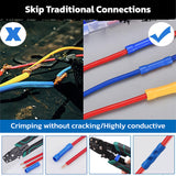 HORUSDY 308PCS electrical wire connector kit with crimp terminals heat shrink tubing cable ties and wire clamps for automotive wiring repair