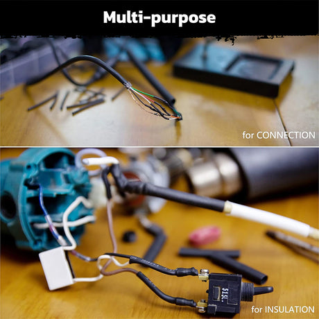 610-piece heat shrink tubing set with multiple sizes and colors, wire insulation tubes for electrical repair, DIY wiring and automotive applications