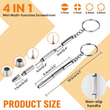 HORUSDY 633pcs eyeglasses repair kit with screws, nose pads, mini screwdrivers and tweezers for glasses and sunglasses repair