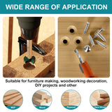 HORUSDY 12PCS Woodworking Drill Bit Set with 7 Forstner Bits and 5 Countersink Drill Bits in Storage Case for Wood, MDF, and Plywood