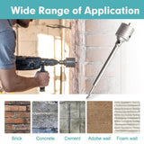 HORUSDY 9PCS SDS Plus Hole Saw Set with Carbide-Tipped Core Drill Bits for Concrete, Brick, Cement, and Masonry in Blue Storage Case