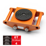 straight line machinery skate with 360 degree swivel top for moving heavy equipment