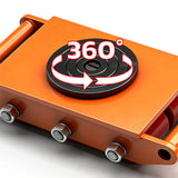 straight line machinery skate with 360 degree swivel top for moving heavy equipment