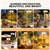solar floor standing garden light with radar sensor remote control IP65 waterproof outdoor patio light multi size