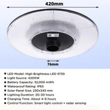 solar floor standing garden light with radar sensor remote control IP65 waterproof outdoor patio light multi size