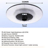 solar floor standing garden light with radar sensor remote control IP65 waterproof outdoor patio light multi size