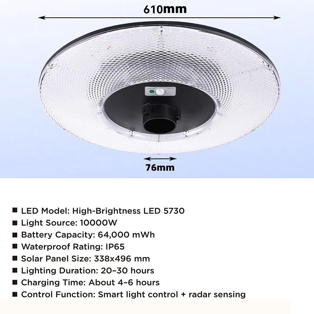solar floor standing garden light with radar sensor remote control IP65 waterproof outdoor patio light multi size