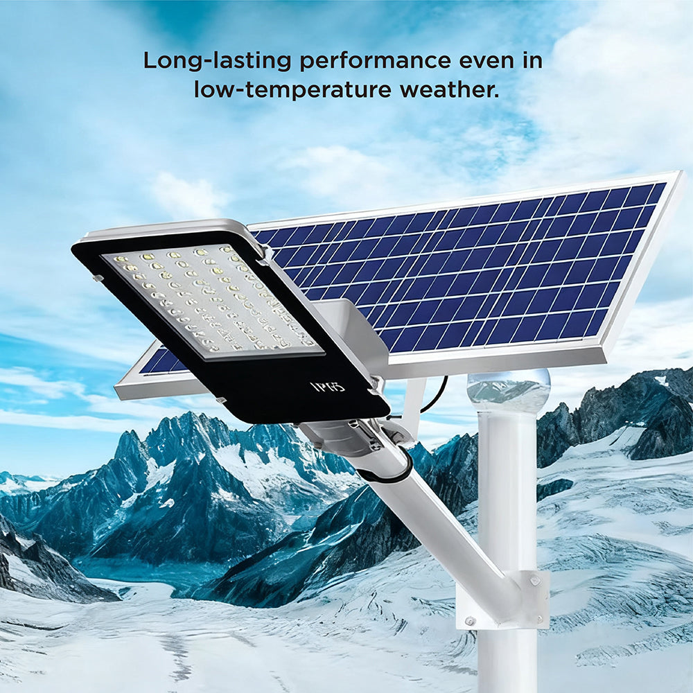 SEDY PROFESSIONAL TOOLS Solar Powered LED Street Light with Monocrystalline Panel, IP65 Outdoor Pole & Wall Light, Auto Dusk to Dawn Lighting
