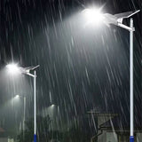 solar powered LED street light with monocrystalline panel, IP65 waterproof outdoor wall and pole mounted lighting