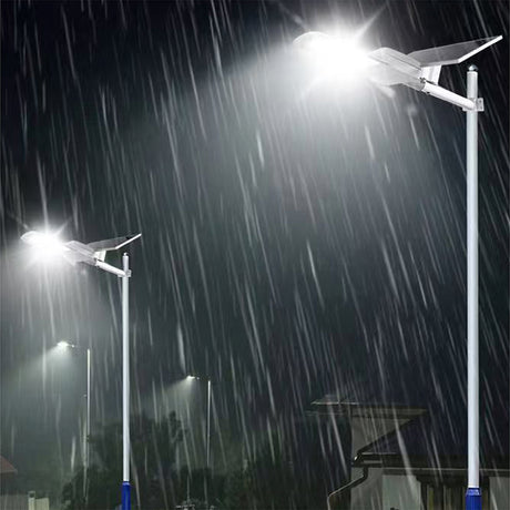 solar powered LED street light with monocrystalline panel, IP65 waterproof outdoor wall and pole mounted lighting