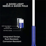 4 meter solar powered LED street light with galvanized steel pole, IP65 waterproof outdoor dusk to dawn lighting