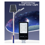 4 meter solar powered LED street light with galvanized steel pole, IP65 waterproof outdoor dusk to dawn lighting