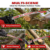 6-pack curved wood pruning reciprocating saw blades with three 12-inch and three 15-inch 6 TPI bi-metal blades for tree trimming and branch cutting