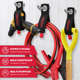 6 Pack Heavy Duty Hook and Loop Storage Straps with Metal Grommets for Extension Cords, Hoses, Tools and Garage Organization