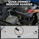 200cc fluid extractor pump with hose kit for transferring engine oil, coolant and brake fluid in automotive maintenance