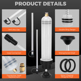 200cc fluid extractor pump with hose kit for transferring engine oil, coolant and brake fluid in automotive maintenance