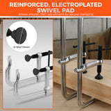 12 inch heavy duty bar clamps set for woodworking and metal welding