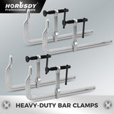 heavy duty bar clamps set with 1200 lbs clamping force for woodworking and metal welding