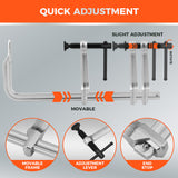 heavy duty bar clamps set with 1200 lbs clamping force for woodworking and metal welding