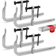 heavy duty bar clamps set with 1200 lbs clamping force for woodworking and metal welding