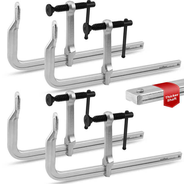heavy duty bar clamps set with 1200 lbs clamping force for woodworking and metal welding