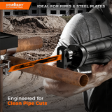 6-piece 9-inch 14TPI bi-metal reciprocating saw blades for cutting metal pipe, rebar, sheet metal and steel plates