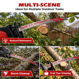 3-pack 12 inch 6 TPI curved pruning reciprocating saw blades for tree trimming, branches, green wood and wood cutting