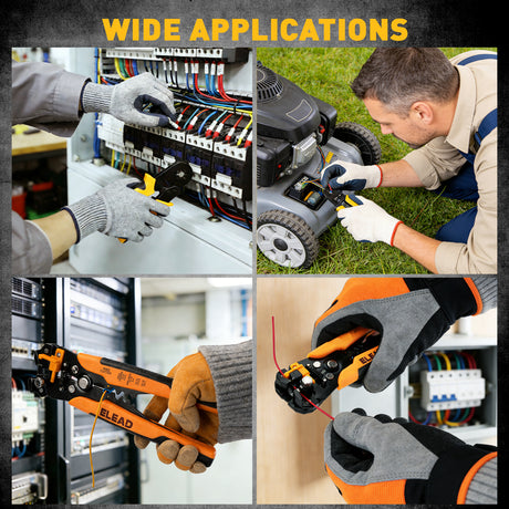 ELEAD ferrule crimping tool kit with wire stripper, ferrule terminals assortment and electrical connectors for wiring repair